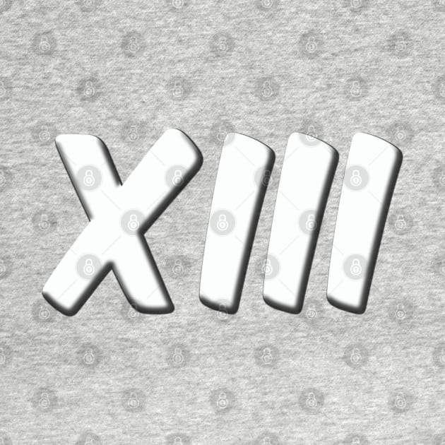 white XIII logo by J. Augustus